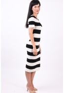 Rochie Only Onlruth V-Neck Black/Cloud Dancer